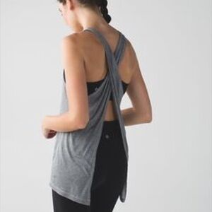 lululemon athletica Gray Tank Top